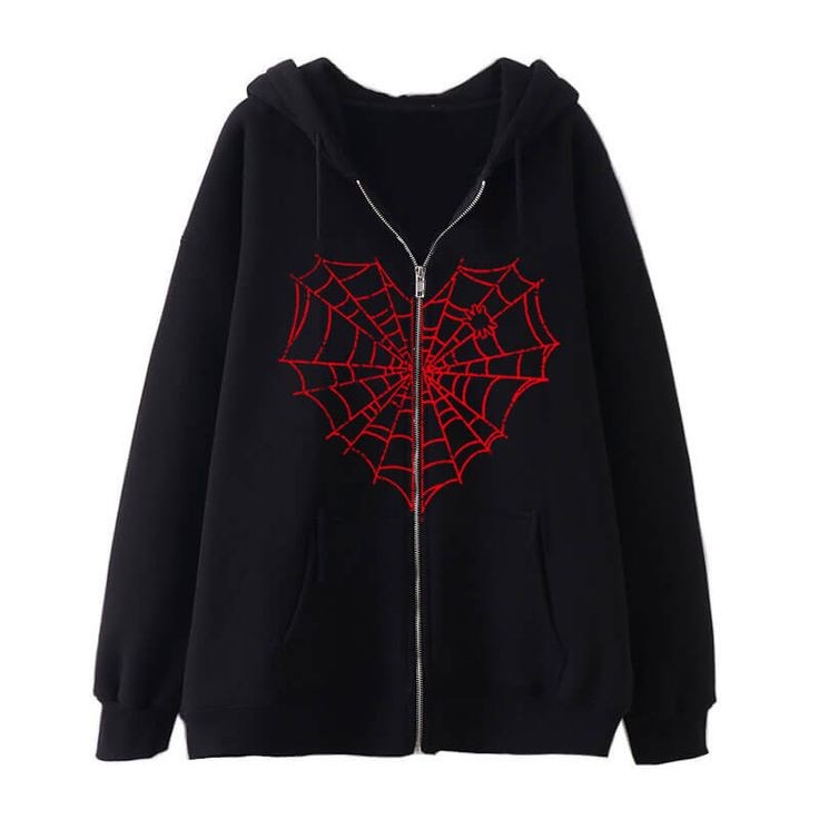 Vintage Spider Man Web Zipper Hooded | Unisex Spider man Hooded |