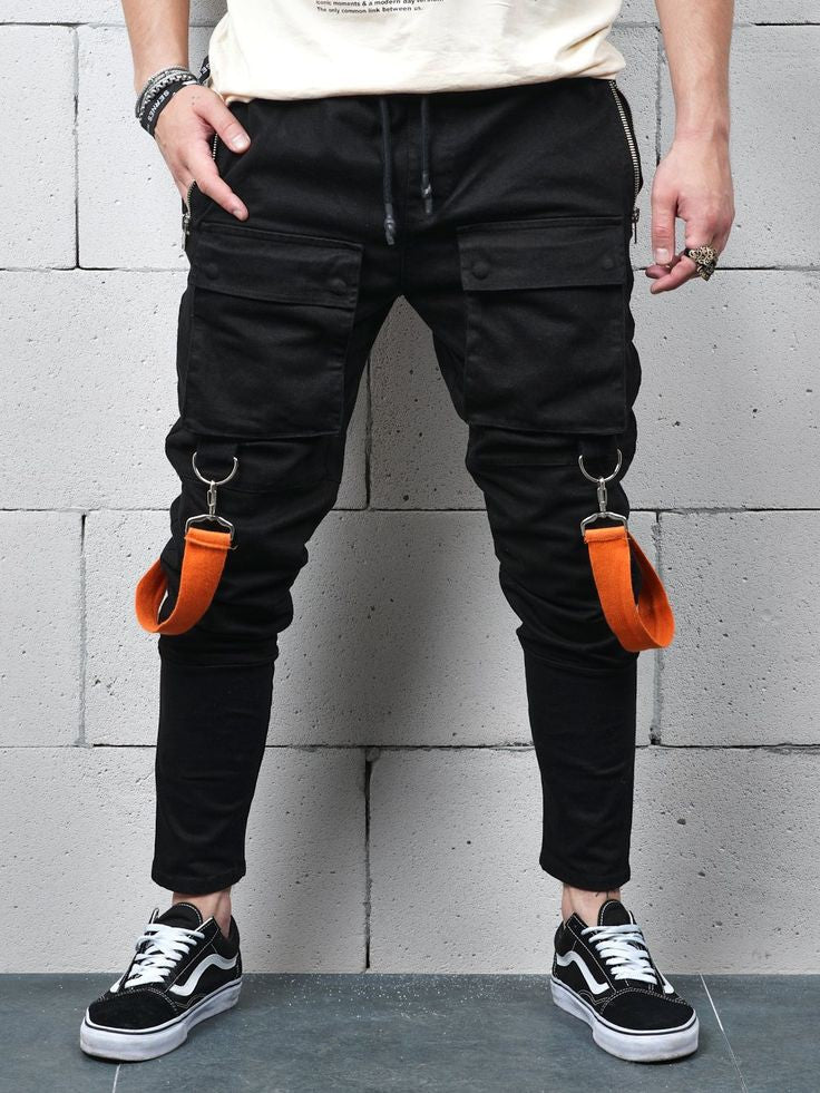 Funky Flap Pocket With Steel Lock Strip Track Pant