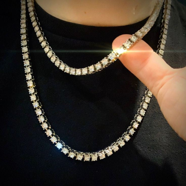 Tennis Ice Chain Diamond Necklace