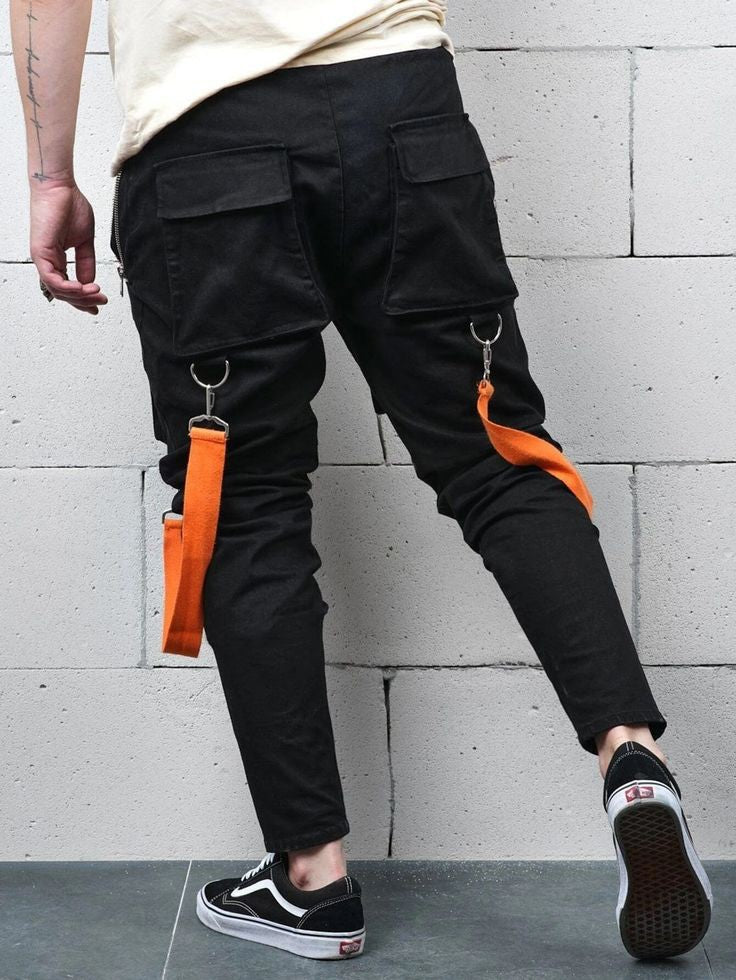 Funky Flap Pocket With Steel Lock Strip Track Pant
