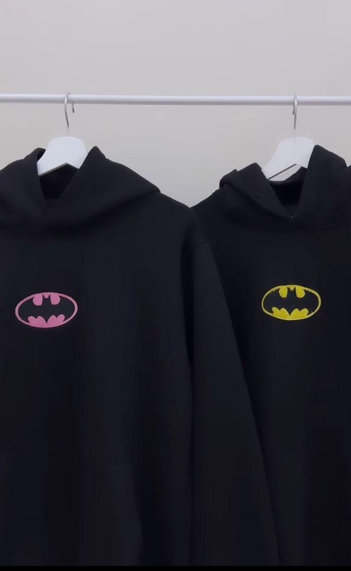 Batman Inspired Couples Matching Hoodie