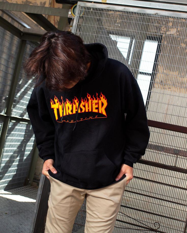 Thrasher Oversize Hoodie For Mens