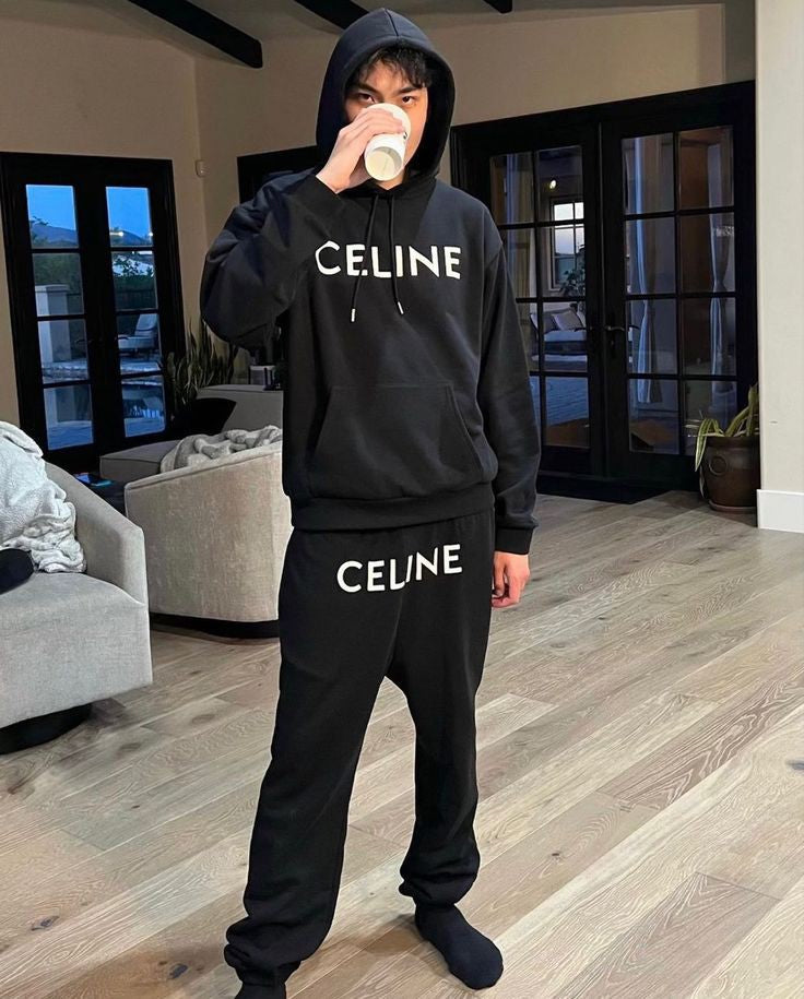 Exclusive Premium Quality Celine Print Tracksuit For Men's Fashion Design