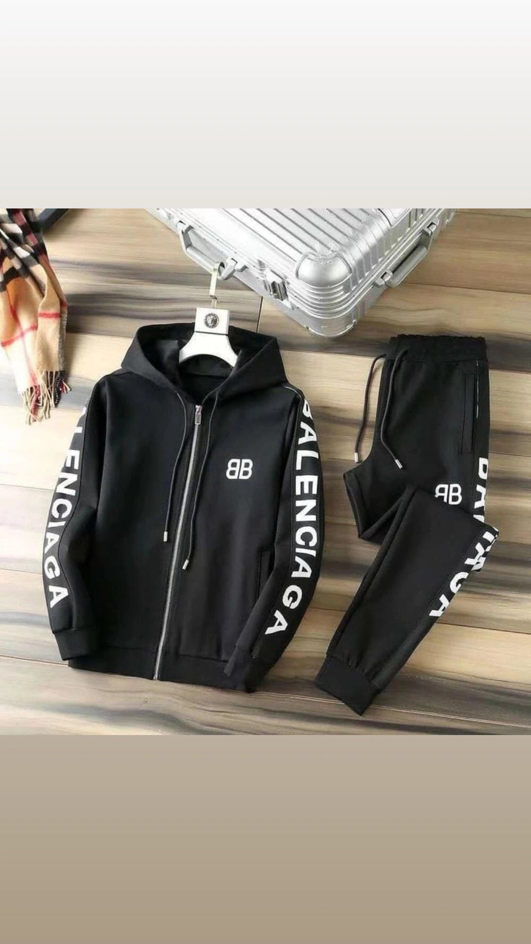 Side Strip Printed Tracksuit For Mens