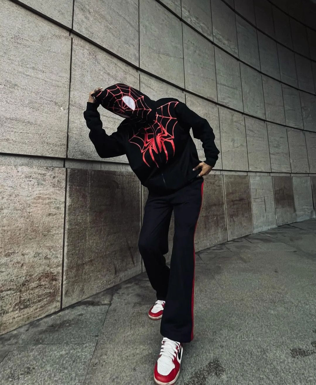 Vintage SpiderMan Full Length Zip Up Zipper Hoodie - For Marvel Fan Limited edition