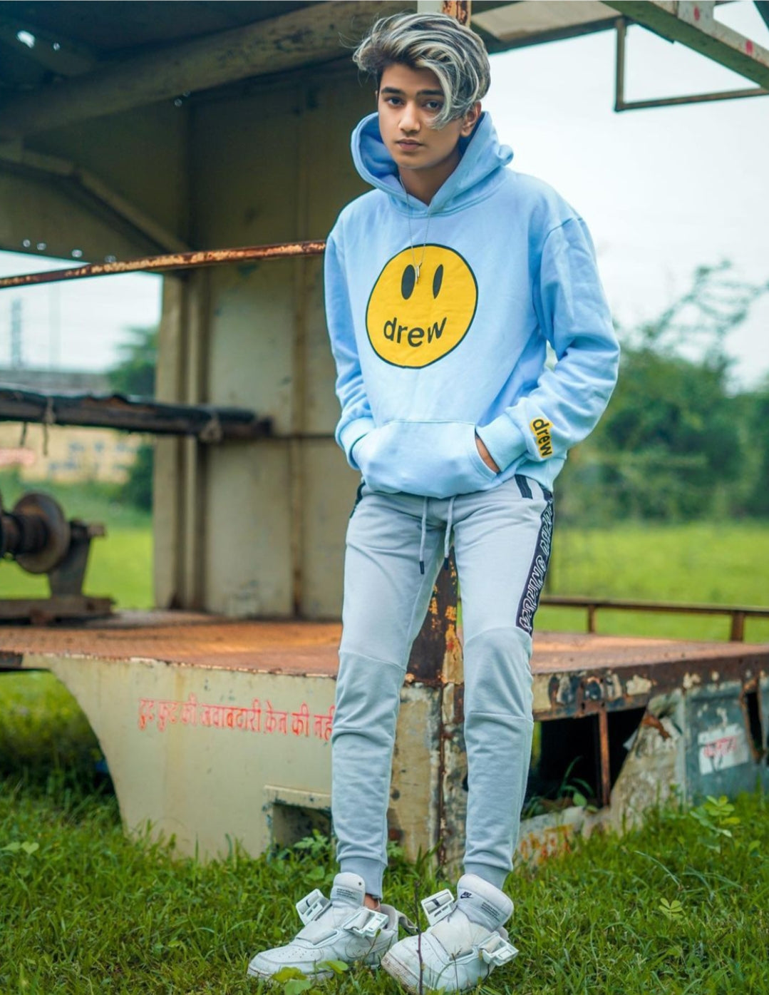 Smile Face Pullover Drew Hoodie
