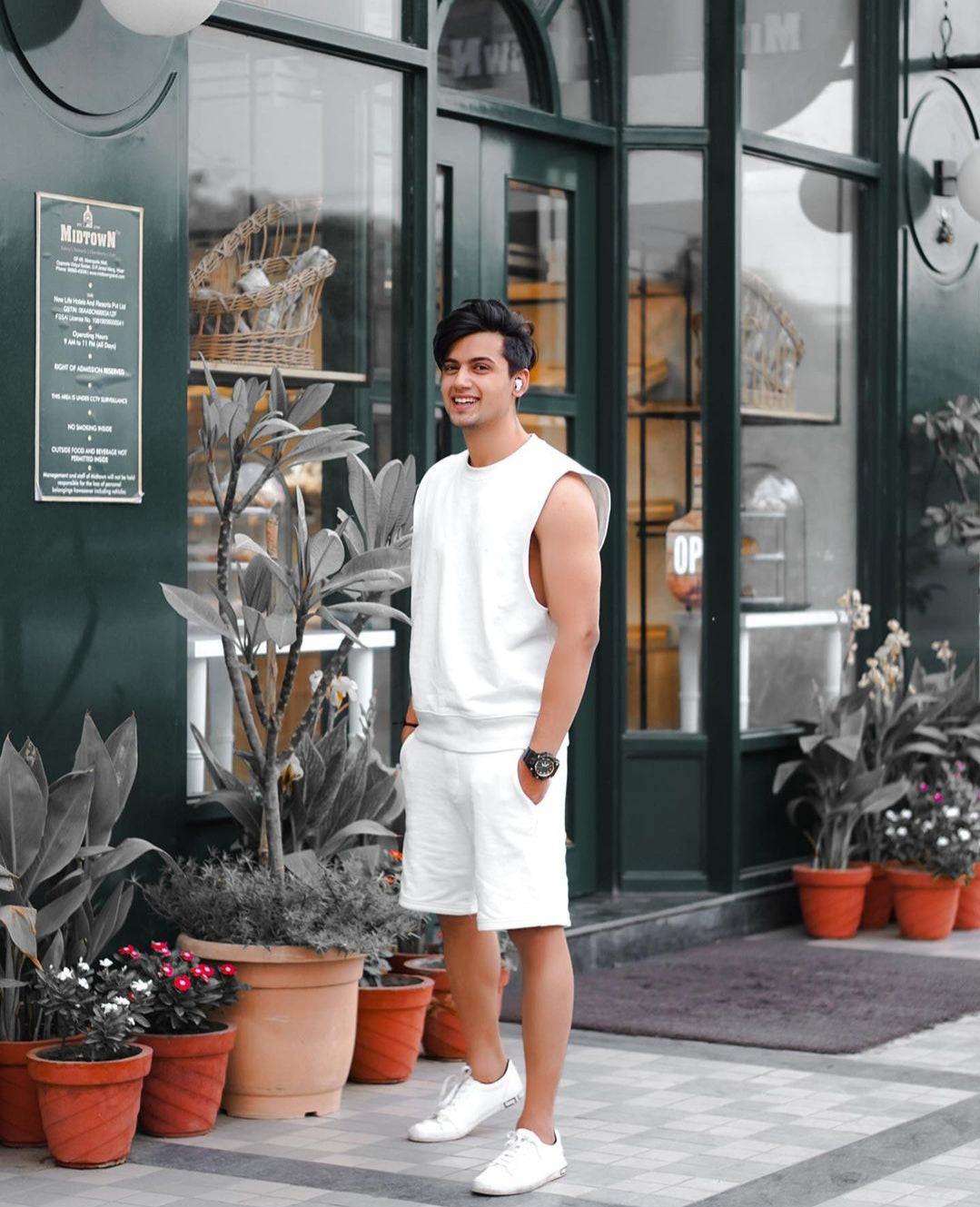 Sleeveless Summer Wear Co-ord For Mens