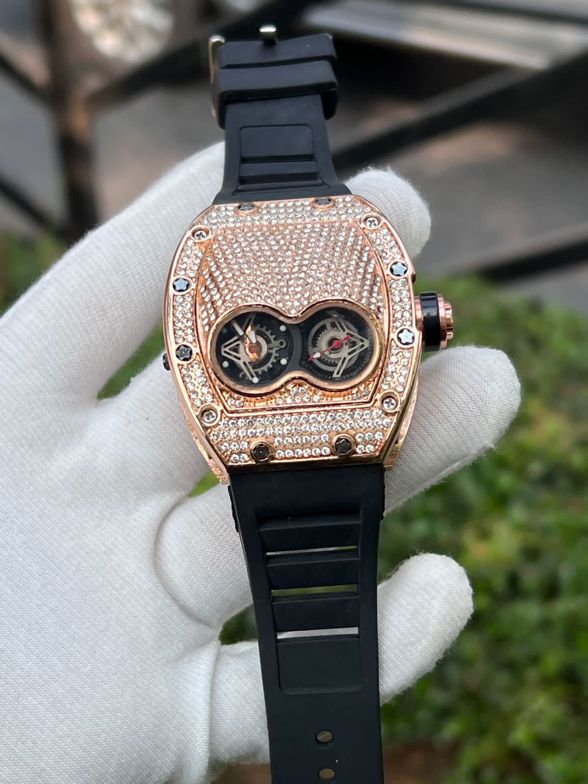 Luxury Ice Out Diamond Watch For Mens Fashion Bling Ice Out Diamond Watch - limited Edition