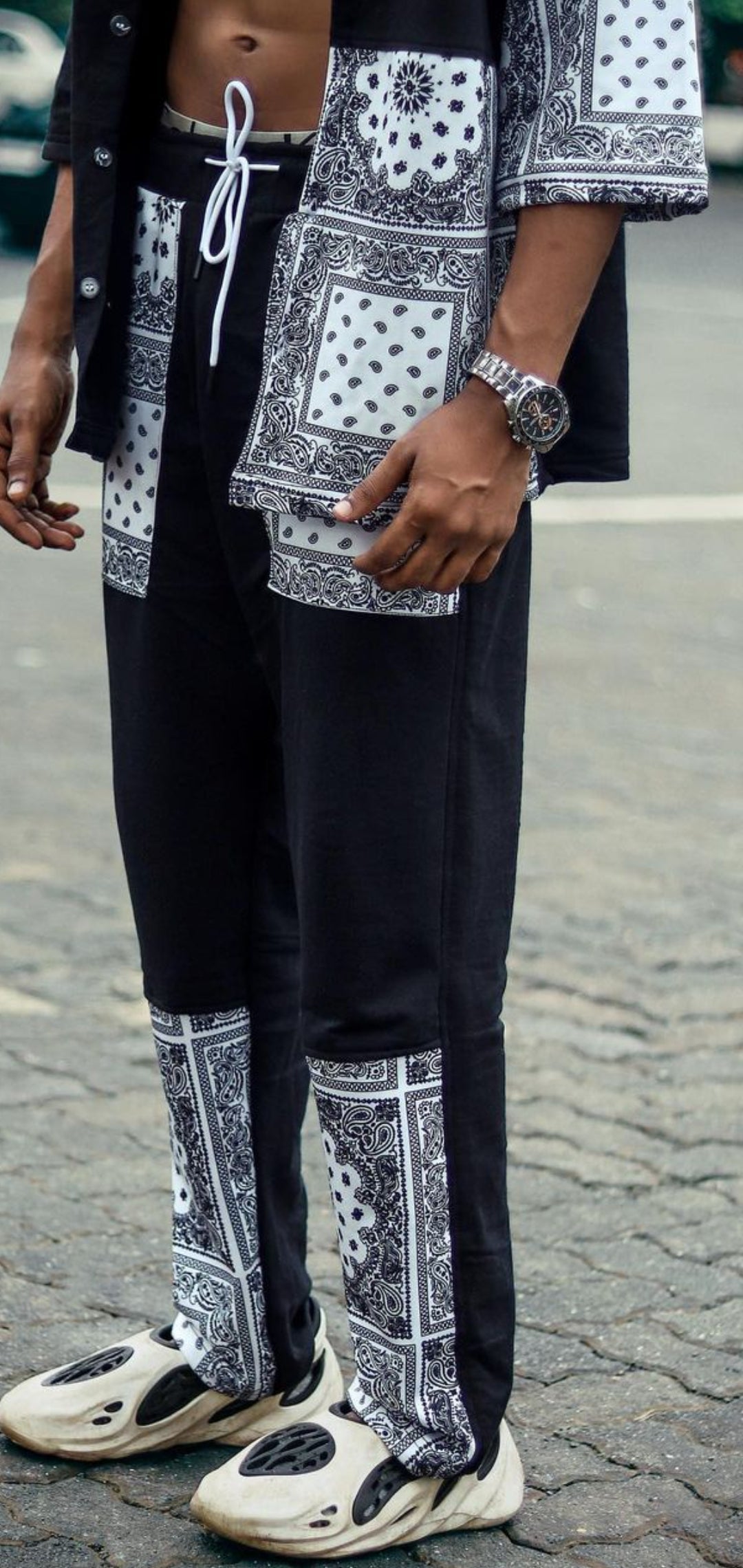 Oversize Bandana Deisgn Co-ord Set For Mens