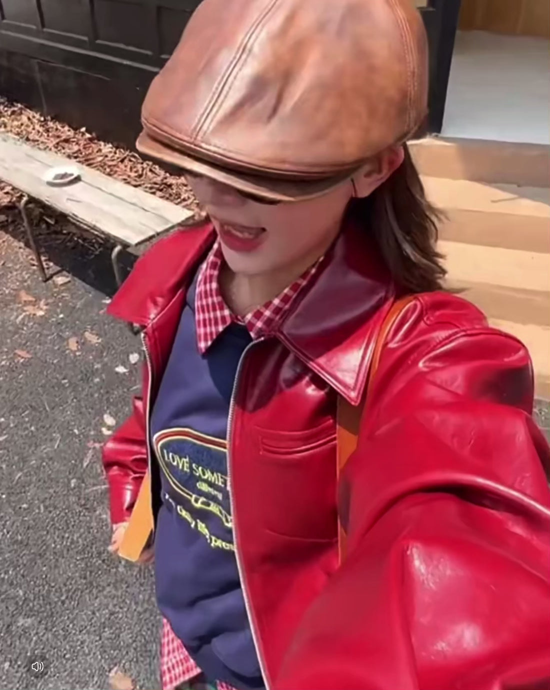 Iconic Style Y2K Wine Faux Leather Jacket For Womens | Shopping Factory23