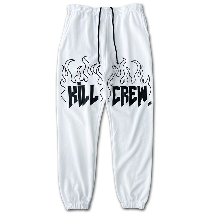 Buy Flame Kill Crew Print Street Wear Fashion Hip Hop Casual Sweat Joggers Pant For Men