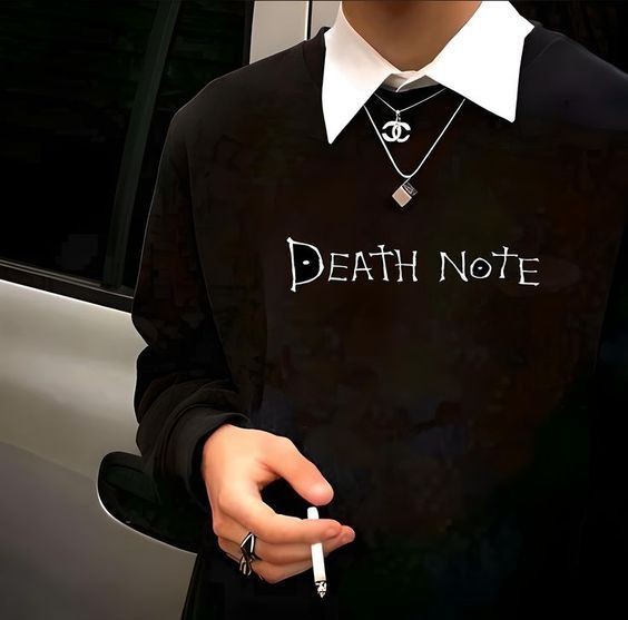 Death Note Y2K Harajuku Oversized Anime Fashion Casual Wear Sweatshirt For Men & Women