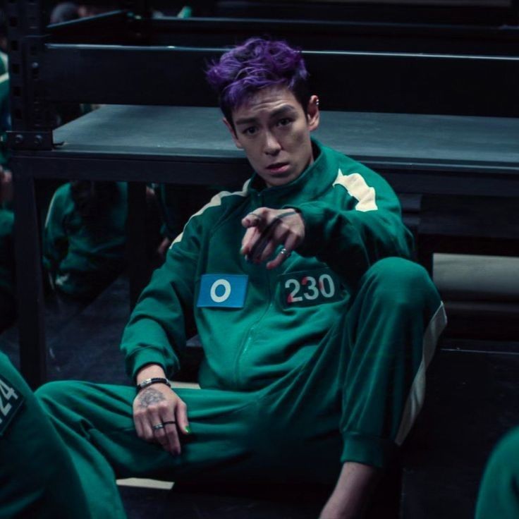 Squid Game Costume Coldplay Green Fleece Tracksuit For Mens - Player Number 230 - 2Pcs Suit