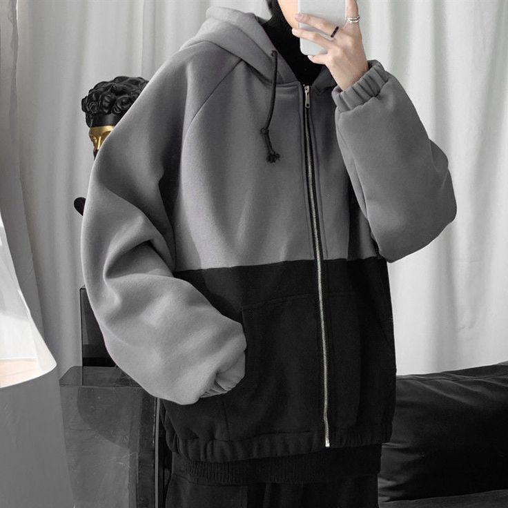 Off Shoulder Loose Fit Zipper