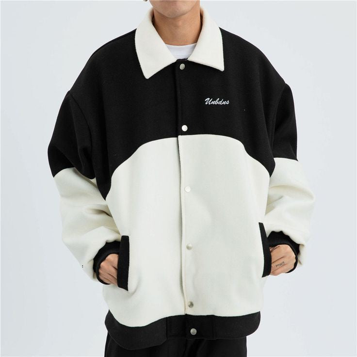 Iconic Streetwear Collar Varsity For Men's