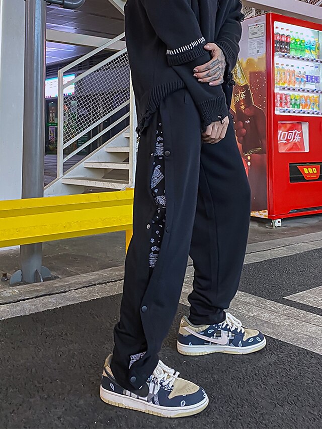 Aesthetic Autumn Loose Fit Bandana With Sano Button Track
