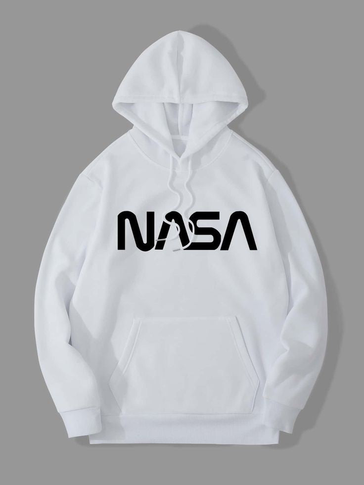 NASA Printed Unisex Oversized Relaxed Fit Premium Quality Casual Pullover Hoodie