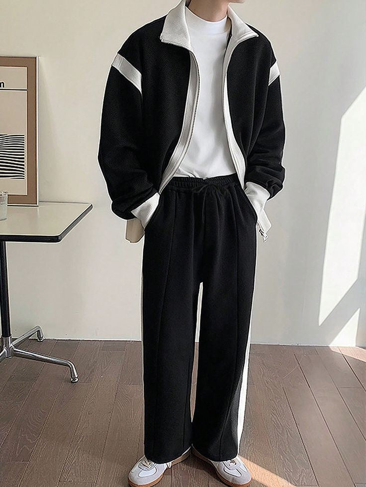 Korean Fashion Style Relax Fit Baggy Tracksuit