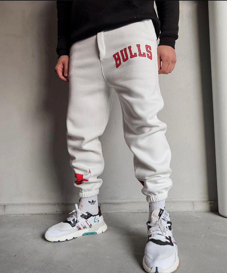 Bulls Printed Joggers For Mens