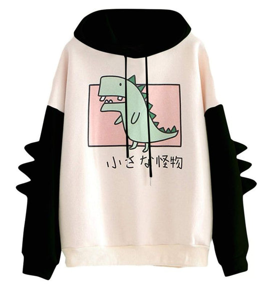 Monster Dinosaur Kawaii Pullover Hoodie