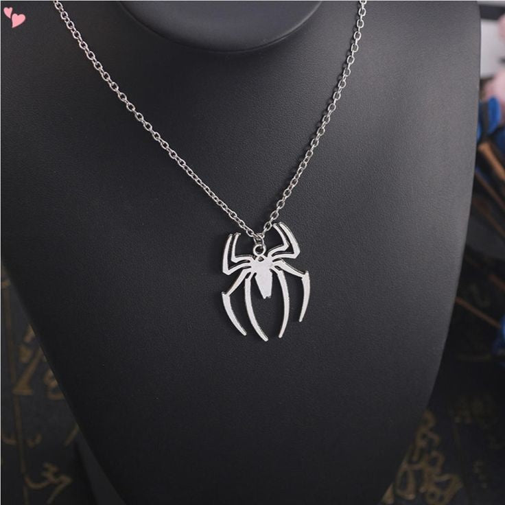 Spider Stainless Steel High Quality Pendant With Chain Combo Necklace 