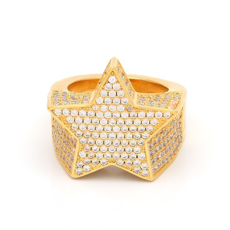 Dazzling Diamond Ice Out Star Ring