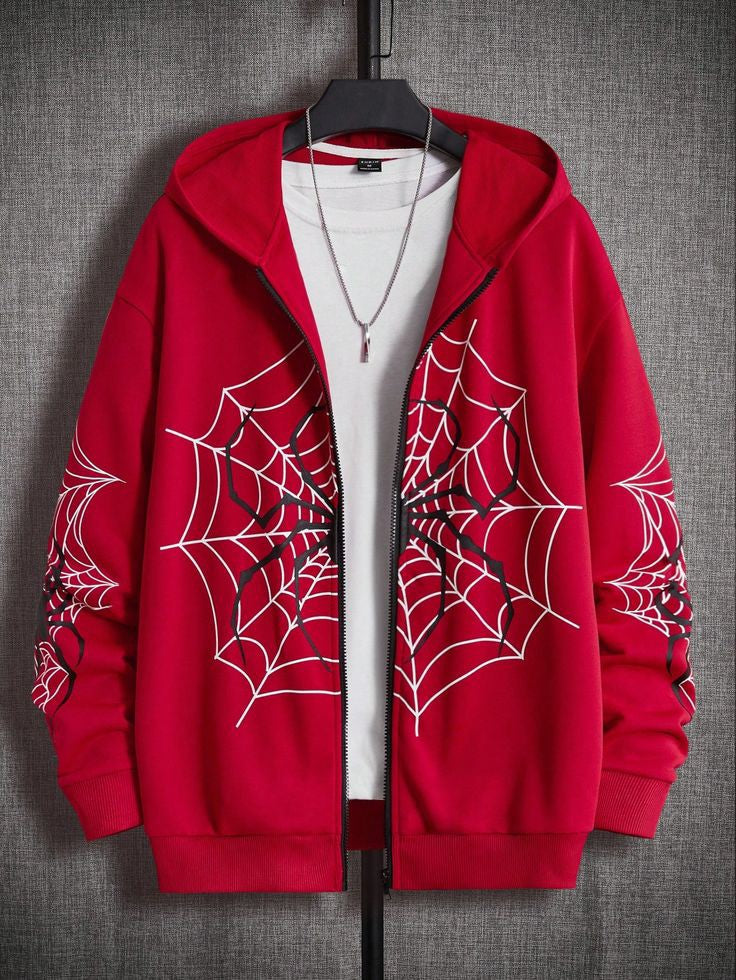 Spider Web Oversize Zipper