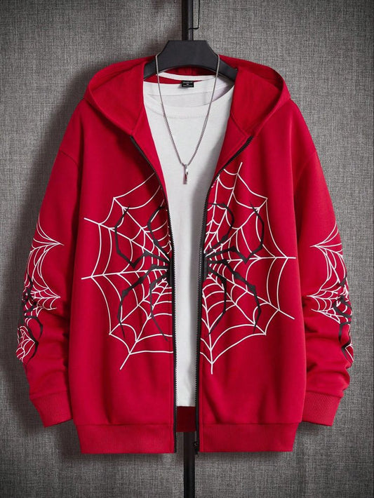 Spider Web Oversize Zipper