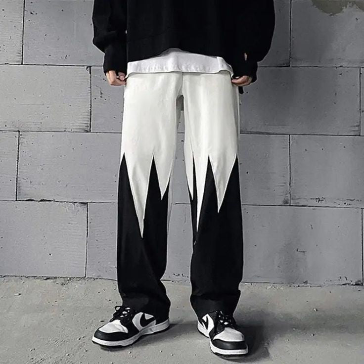 Aesthetic Straight Fit Panel Lounge Track Pant For Mens