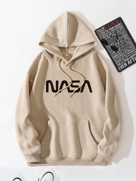 NASA Printed Unisex Oversized Relaxed Fit Premium Quality Casual Pullover Hoodie