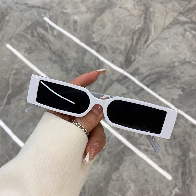 Rectangular Black Sunglass Inspired by MC Stan 400 UV Protected Lens