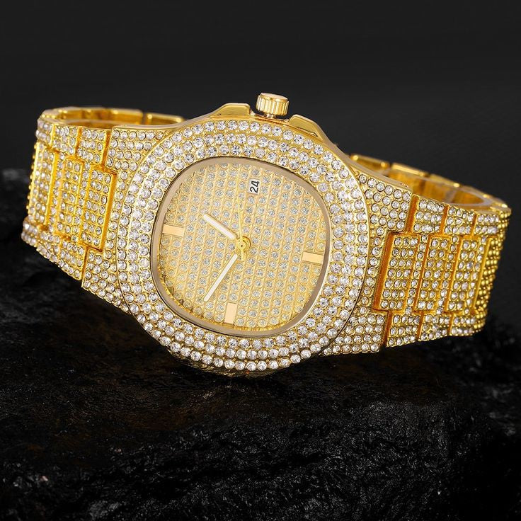 Luxury Full Ice Diamond Watch For Mens