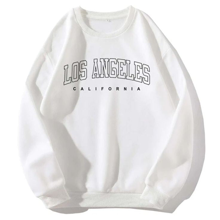 Los Angeles California Printed Unisex Drop Shoulder Oversized Sweatshirt