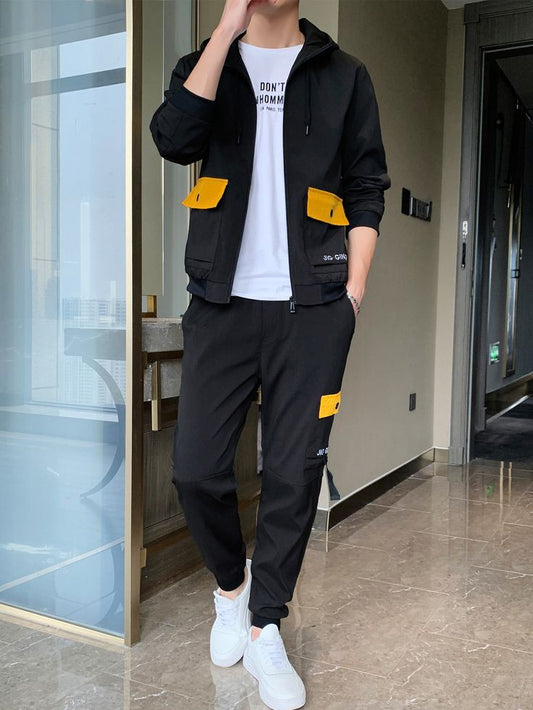 Trendy Funky Flap Pocket Tracksuit For Mens