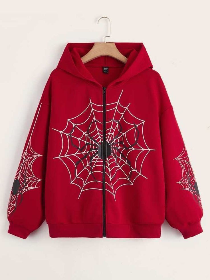 Spider Web Oversize Zipper