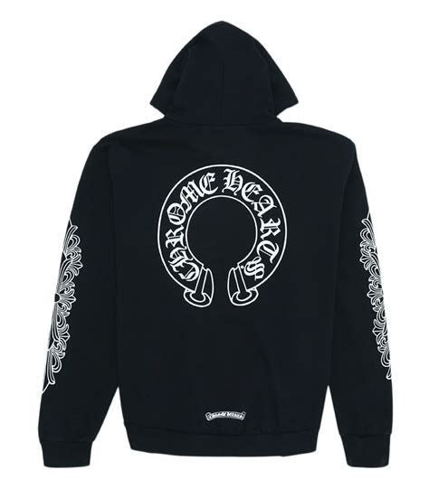 Aesthetic Cross Printed Men's Black Hoodie