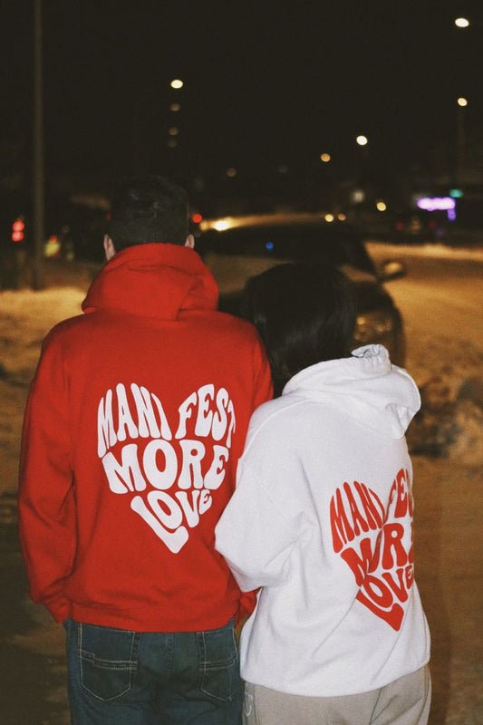 Mani Fest More Love Couples Matching Hoodie