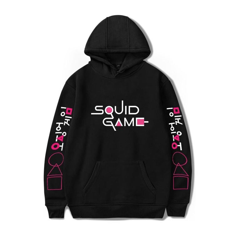 Korean Squid Game Cosplay Unisex Fleece Oversized Fashion Pullover Hoodie Sweatshirt For Holloween- Squid Game Fans