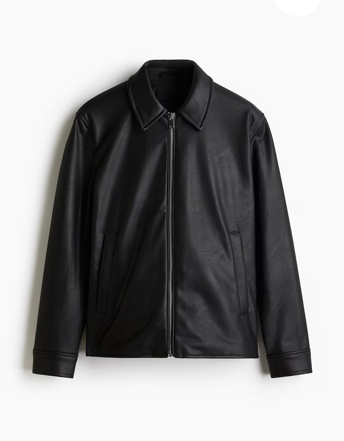 Black leather jacket For Men's Winter Versatile 