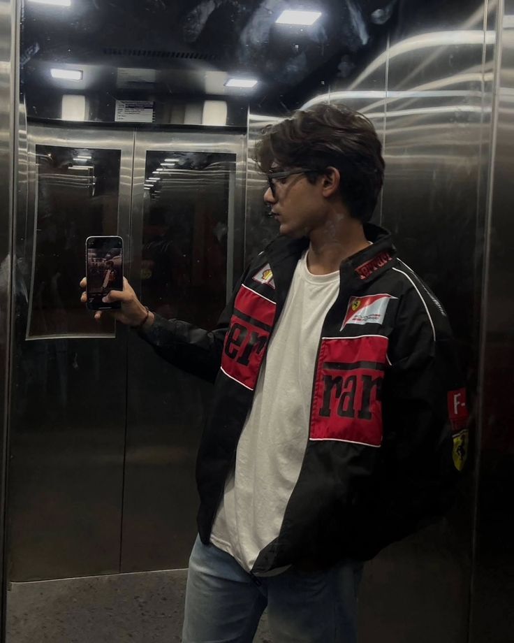 Black Ferrari F1 Vintage Racing Jacket | Premium Motorsport Biker Jackets