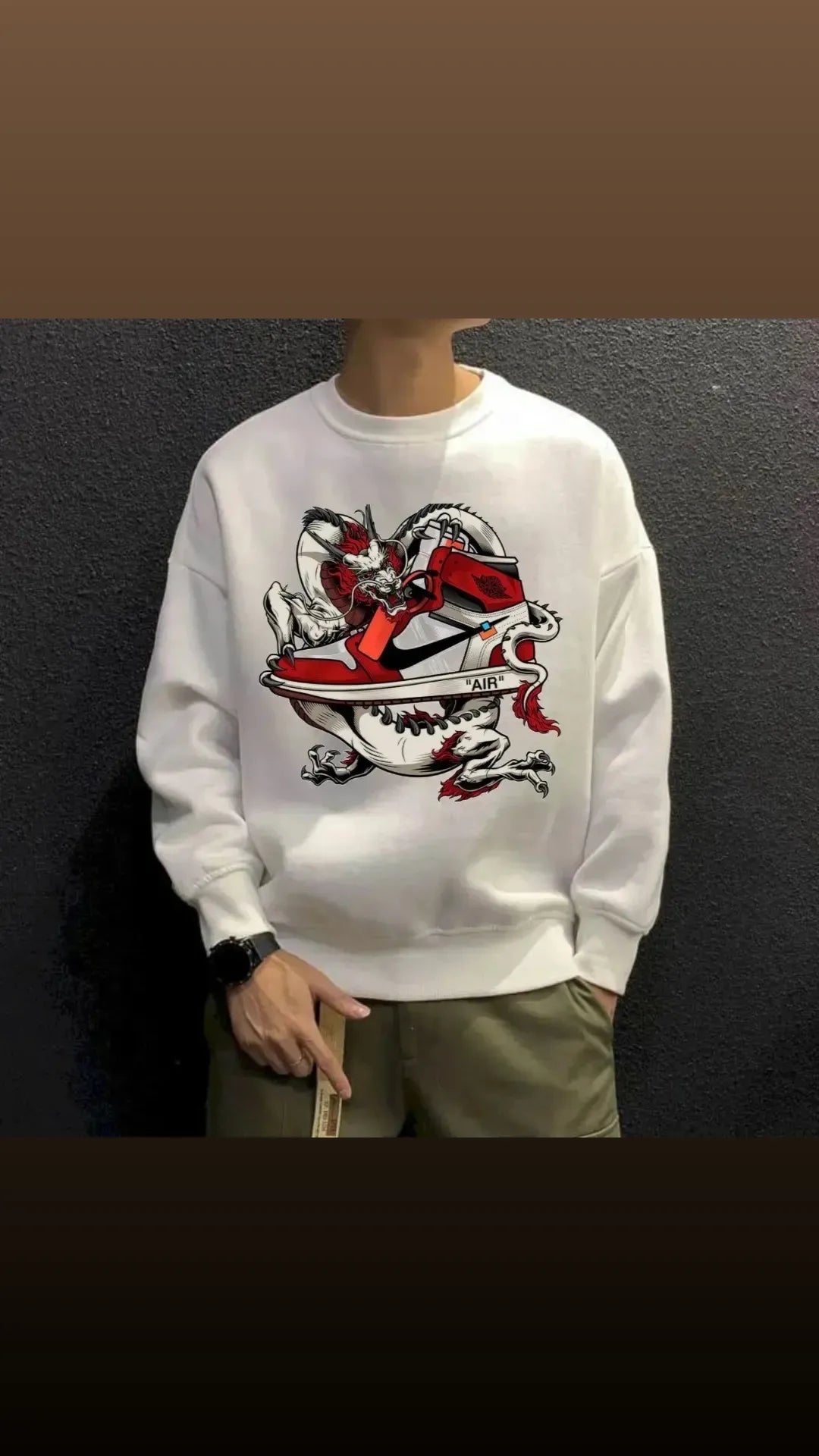 Dragon Jordan Printed Sweatshirt