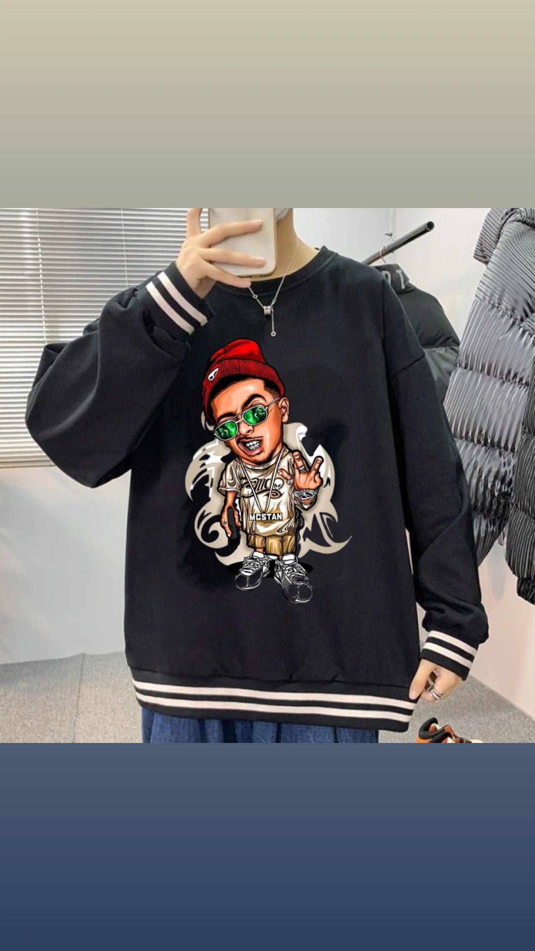 Mc Stan Oversize Printed Sweatshirt