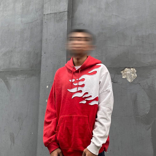 Aesthetic Fire Blaze Emerald hoodie