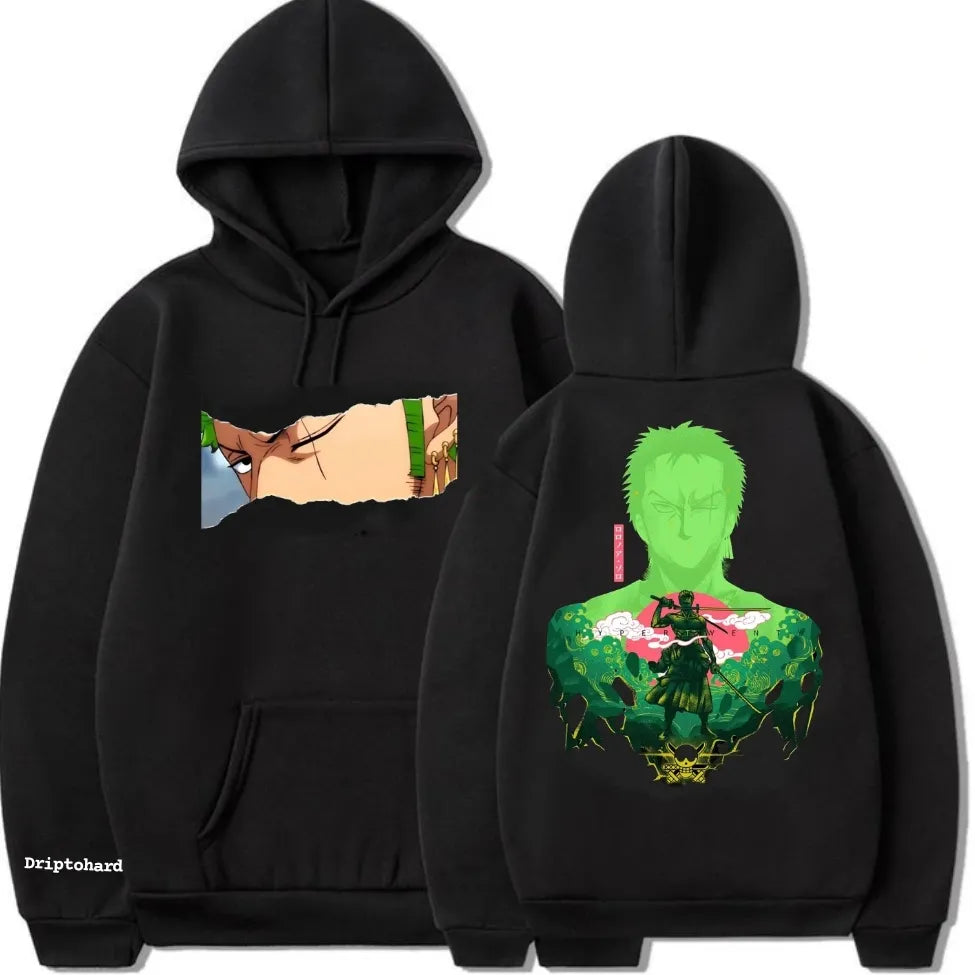 The king Of Hell Zoro Printed Hoodie For Mens