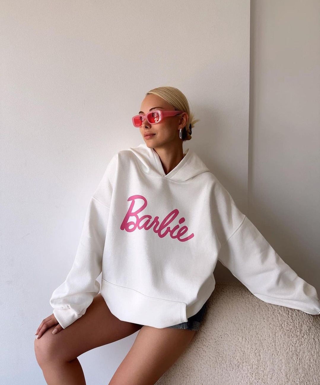 Barbie Printed Hoodie For Girls