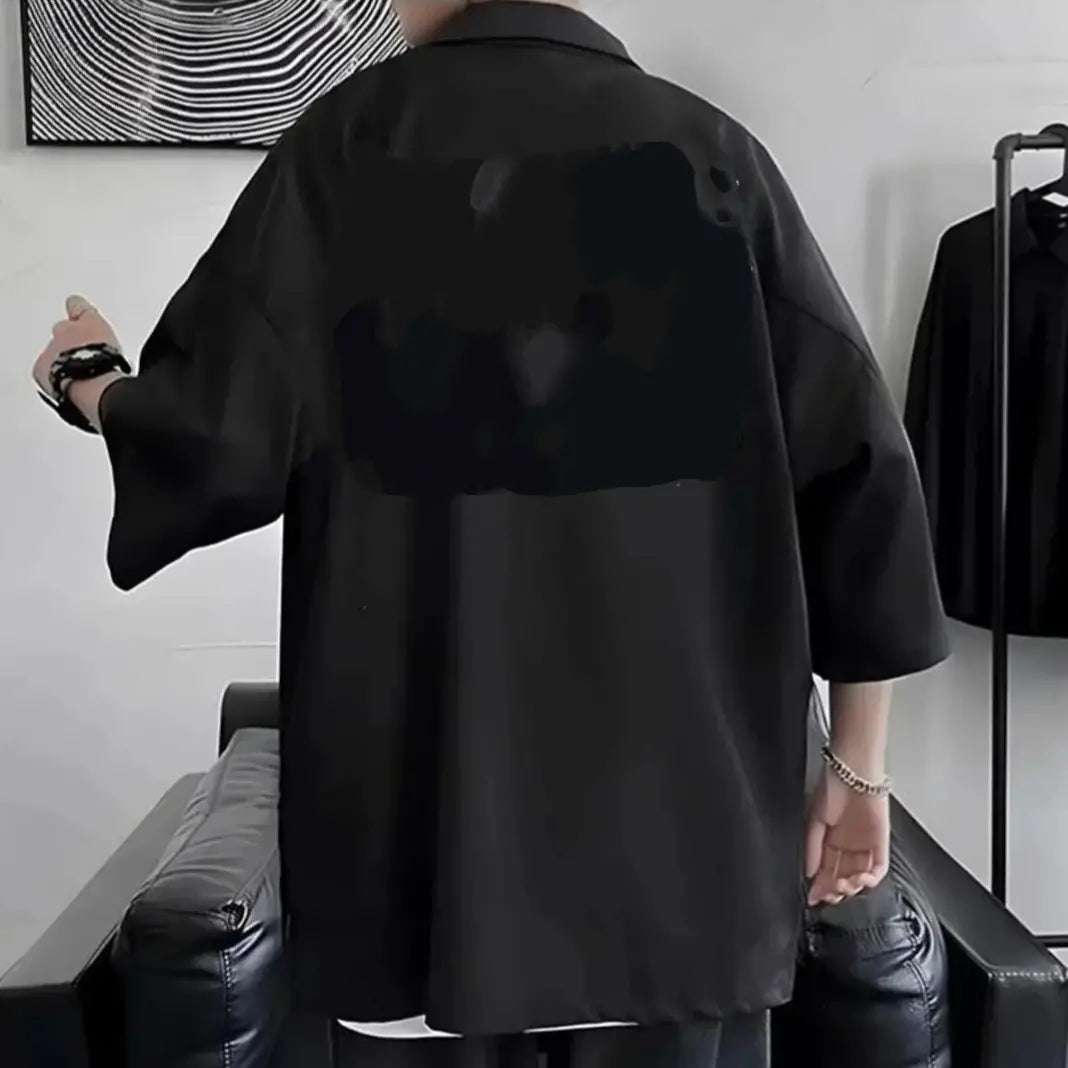 Korean Style Hip-Hop Oversize Half Sleeve Shirt