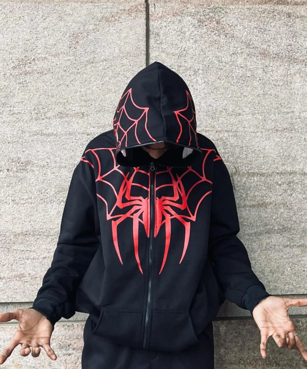 Vintage spiderman full length zip up zipper hoodie - for marvel fan limited edition