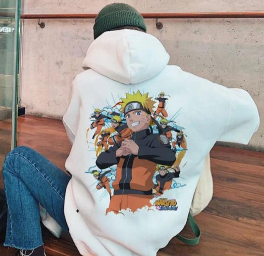 Anime Naruto Cosplay Harajuku Oversize Pullover Oversize  Printed Hoodie For Mens