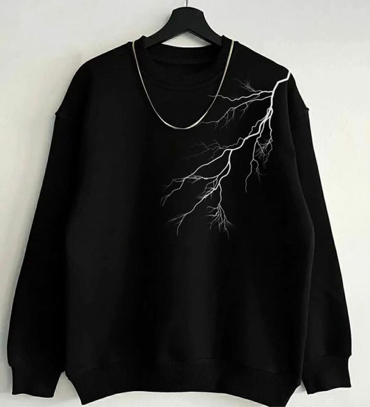 Men's Thunder Lightning Oversize Sweatshirt