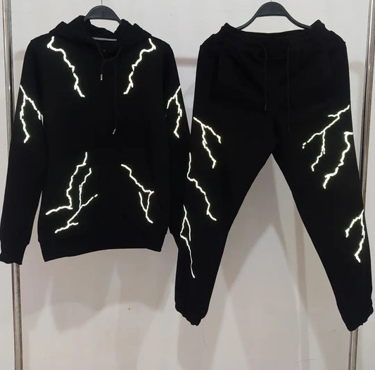 Aesthetic Thunder Lighting Tracksuit For Men's